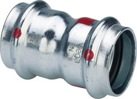 Viega Prestabo-Muffe, d 42mm Stahl unlegiert, verzinkt Modell 1115, 558031