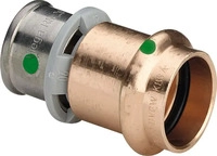 Viega Profipress Sanfix P-&Uuml;bergangsst&uuml;ck, d1 16, d2 15 Rotguss Modell 2213P, 317423