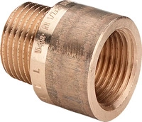 Viega Verl&auml;ngerung, R 3/4, Rp 3/4, L 25 Rotguss oder Siliziumbronze Modell 3525,