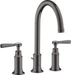 AXOR 16514340, AXOR Montreux 3-Loch Waschtischarmatur 180 mit Hebelgriffen und