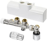 OVENTROP Set mit Multiblock T-RTL Eck und Uni SH f&uuml;r Heizk&ouml;rperanschluss G 1/2 IG,