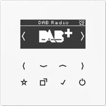 jung DAB LS WW, Jung Smart Radio DAB+, Serie LS, alpinwei&szlig; DAB LS WW