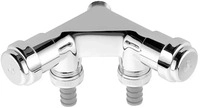 GROHE WAS-Doppelventil 41022 Einfach Design-Griff DN15 R&uuml;ckflussverh. chrom,