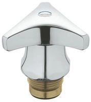 GROHE Oberteil 11101, DN 15, Trecorn-Griff, Markierung blau, chrom, 11101000