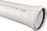 REHAU RAUPIANO PLUS Abflussrohr DN 110, Baul&auml;nge 1000 mm, 11202941222