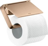 AXOR 42836300, AXOR Universal Softsquare Toilettenpapierhalter mit Deckel Polished