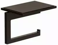 KLUDI-VELA C Toilettenpapierhalter - mit Ablage Brushed Gunmetal, 31971N2