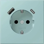jung LC 1520-15 CA 214, Jung SCHUKO-Steckdose, 16 A 250 V ~, mit USB-Ladeger&auml;t, 1 x