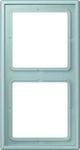 jung LC 982 214, Jung Rahmen 2fach, LS 990, Duroplast lackiert, c&eacute;rul&eacute;en clair