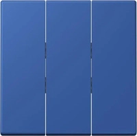 jung LC 993 BF 253, Jung Wippe 3fach, Thermoplast lackiert, Serie LS, bleu outremer