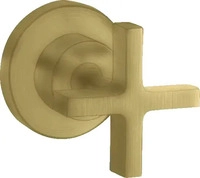 AXOR 39965950, AXOR Citterio Absperrventil Unterputz mit Kreuzgriff Brushed Brass,