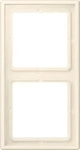 jung LC 982 245, Jung Rahmen 2fach, LS 990, Duroplast lackiert, blanc ivoire (4320B),