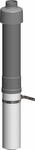 ATEC Dachdurchf&uuml;hrung DN 80/125 650mm schwarz inkl. Befestigungsschelle, 1458