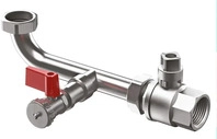 Reflex Anschlussgruppe AG 1", mit gesicherter Absperrung und Entleerung, 100 &deg;C, 10