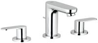 GROHE 3-Loch-WT-Batterie Eurosmart C 20187 Zugstangen-Ablaufgarnitur chrom, 20187000
