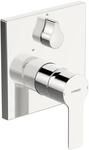 HANSA Einhebelmischer Fertigmontageset f&uuml;r Wanne/Brause HANSALIGNA 8385 Rosette