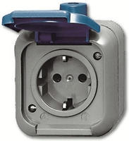 Busch-Jaeger SCHUKO&reg; Steckdose mit Klappdeckel 16 A blau - Busch-Duro 2000&reg;&nbsp;WDI