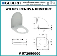 Geberit 572050000, Geberit Renova Comfort WC-Sitz,