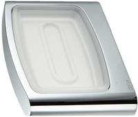 Keuco KE Seifenablage Elegance 11655, mit Echtkristall-Schale matt, verchromt,