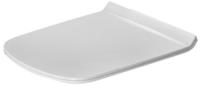 Duravit WC-Sitz DuraStyle ohne SoftClose Scharniere edelstahl, lang, wei&szlig;,