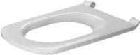 Duravit WC-Sitzring DuraStyle Vital, mit Winkelpuffern,Scharniere edelstahl,wei&szlig;,