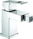 GROHE EH-Bidetbatterie Eurocube 23138 mit Zugstangen-Ablaufgarnitur chrom, 23138000