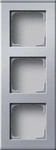 GIRA 1363 26, Gira Profil 3f senkr. + waager. Profil 55 Aluminium [136326], 1363 26