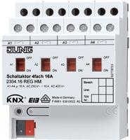 Jung KNX Schaltaktor 4fach, REG, 4 TE 2304.16 REGHM