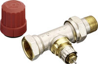 Danfoss Ventilgeh&auml;use RA-N 15 R 1/2, Durchgang, Matt vernickelt, 013G0034
