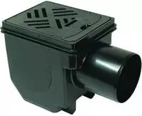 KESSEL-Kellerablauf Drehfix - DN 100, Rost schwarz, Typ 5, 27301
