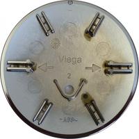 Viega Abdeckhaube Kunststoff, Modell 6956.0 &Oslash;: 120 Ausf&uuml;hrung: verchromt, 192730