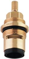 GROHE Keramik-Oberteil 45887, DN 20, Drehwinkel 90&deg;, Anschlag: links, chrom,