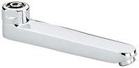 GROHE Gussauslauf 13462, L&auml;nge 175 mm, schwenkbar, Laminarstrahlregler 9 l/min.,