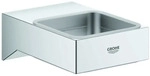 GROHE Halter Selection Cube 40865 f&uuml;r Glas/Seifenschale/-spender chrom, 40865000