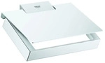 GROHE WC-Papierhalter Selection Cube 40781 Metall mit Deckel chrom, 40781000