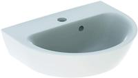 Geberit Renova Handwaschbecken: 45x17.5x36cm, wei&szlig;, Hahnloch=mittig,