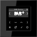 jung DAB A SW, Jung Smart Radio DAB+, Serie AS/A, schwarz DAB A SW