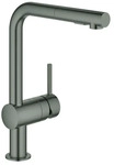 GROHE EH-Sp&uuml;ltischbatterie Minta 30274 L-Ausl. azb. Sp&uuml;lbr. hard graphite geb.,