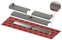 TECE TECEdrainline-Evo, Duschrinne, mit Wandfliesenauflage, 900 mm, 600903