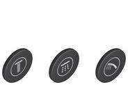 GROHE Symbolkappen 14079 f&uuml;r SmartControl Aufputzarmaturen, 14079XH0