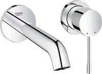 GROHE 2-Loch-WT-Wandbatterie Essence 29192_1 FMS Ausladung 183mm chrom, 29192001