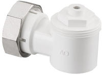 OVENTROP Winkeladapter f&uuml;r Ventil-HK Gewindeanschluss M 30x1,5, wei&szlig;, 1011450