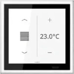 jung LS 459 D 1S WW, Jung KNX Raumcontroller LS TOUCH mit Rahmen LS 990, Secure,