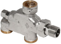 Heimeier Verteiler E-Z System 1/2" vernickelt o.Klemmverschraubung, 389102000