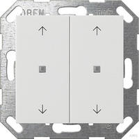 Gira Taster Wippe 2f Pfeile OneKNX System 55 Reinwei&szlig; [517403], 5174 03
