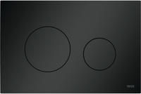 TECE TECEloop WC-Bet&auml;tigungsplatte Kunststoff f&uuml;r Zweimengentechnik, Schwarz matt,