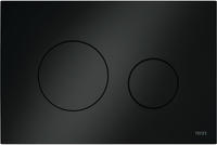 TECE TECEloop WC-Bet&auml;tigungsplatte Kunststoff f&uuml;r Zweimengentechnik, Schwarz,