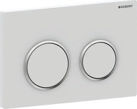 Geberit 115.085.JT.1, Geberit Omega20 Bet&auml;tigungsplatte, rund, 2-Mengen-Sp&uuml;lung: