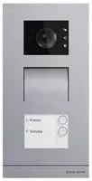 Busch-Jaeger Au&szlig;enstation Video, 2 Klingeltaste(n), edelstahl (A21381P2-S-03),