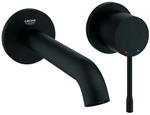 GROHE 2-Loch-WT-Wandbatterie Essence 29192_1 FMS Ausl. 183mm phantom black, 29192KF1